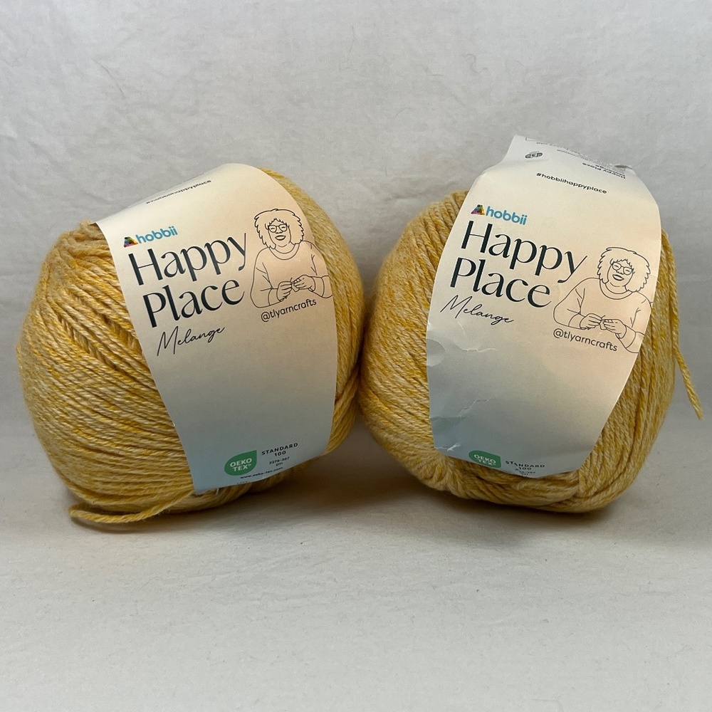 HOBBII Happy Place Melange Yarn #06 Ochre (2 Balls)